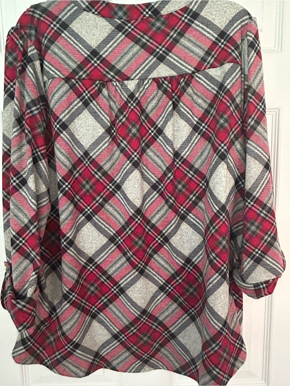 Kim Rogers 1X plaid top - Picture 4 of 4